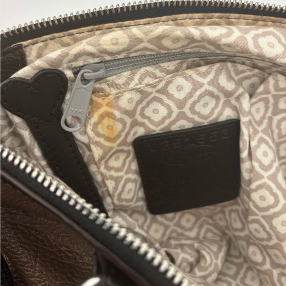 Brighton Sullivan Bag Leather Two Tone Color Block Crossbody Boho Retro Normcore - Picture 12 of 12